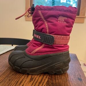 Sorel Flurry Fuchsia and Pink Snow Boots